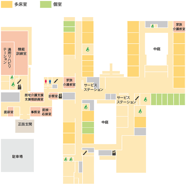1F（認知症専門棟）